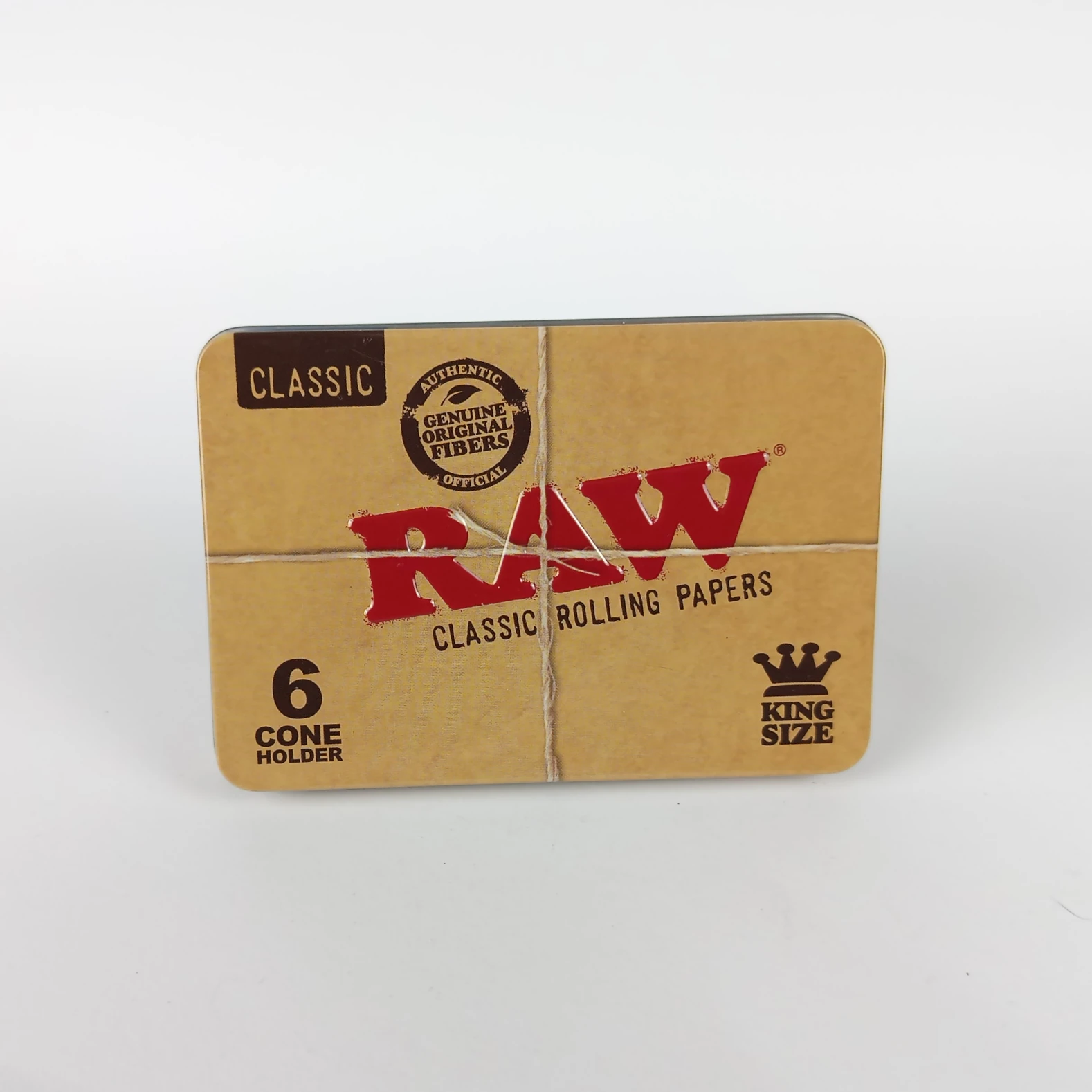 RAW Tin Case – Metal Box for 6 King Size Cones