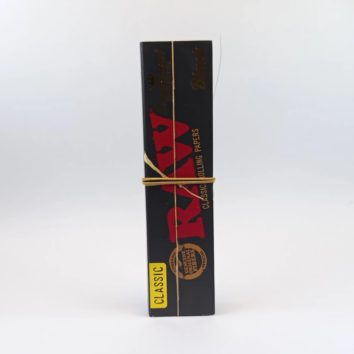 RAW Black Connoisseur King Size Slim rolling papers with filter tips – extra-fine unrefined papers for a slow, smooth burn